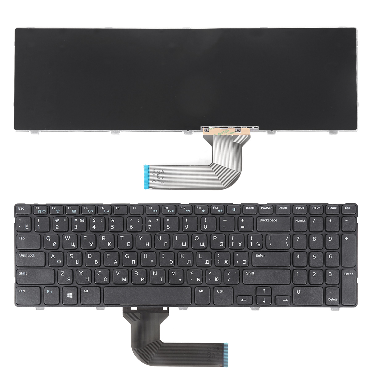Picture of New Replacement Laptop Keyboard For DELL Inspiron 15 3521 15R 5521 2521 BLACK FRAME BLACK (For Win8)OEM RU Layout